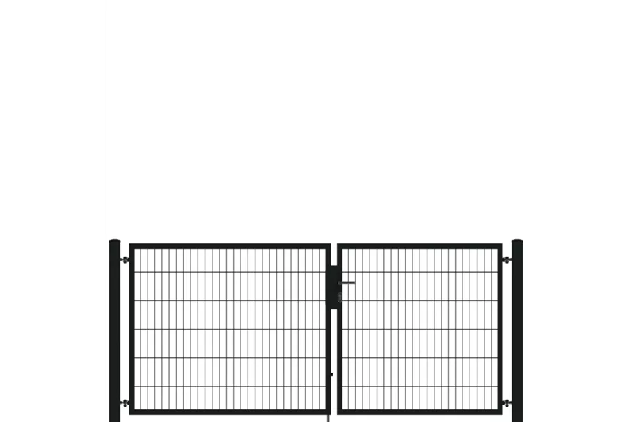 Drehflügeltor SOLID Versa 2 flg. RAL7016 Anthrazit Torbreite 2,75m Asymmetrisch (verschiedene Höhen) 0,83m