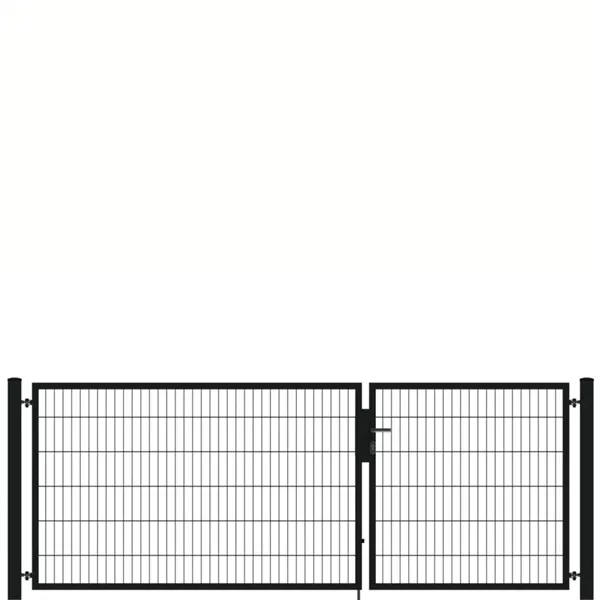 Drehflügeltor SOLID Versa 2 flg. RAL7016 Anthrazit Torbreite 3,25m Asymmetrisch (verschiedene Höhen) - Höhe: frei wählbar von 0,83m bis 1,83m Drehflügeltor SOLID Versa 2 flg. RAL7016 Anthrazit Torbreite 3,25m Asymmetrisch (verschiedene Höhen) - Höhe: frei wählbar von 0,83m bis 1,83m