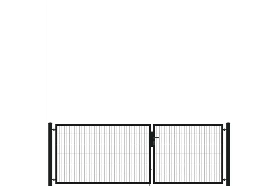 Drehflügeltor SOLID Versa 2 flg. RAL7016 Anthrazit Torbreite 3,50m Asymmetrisch (verschiedene Höhen) 0,83m