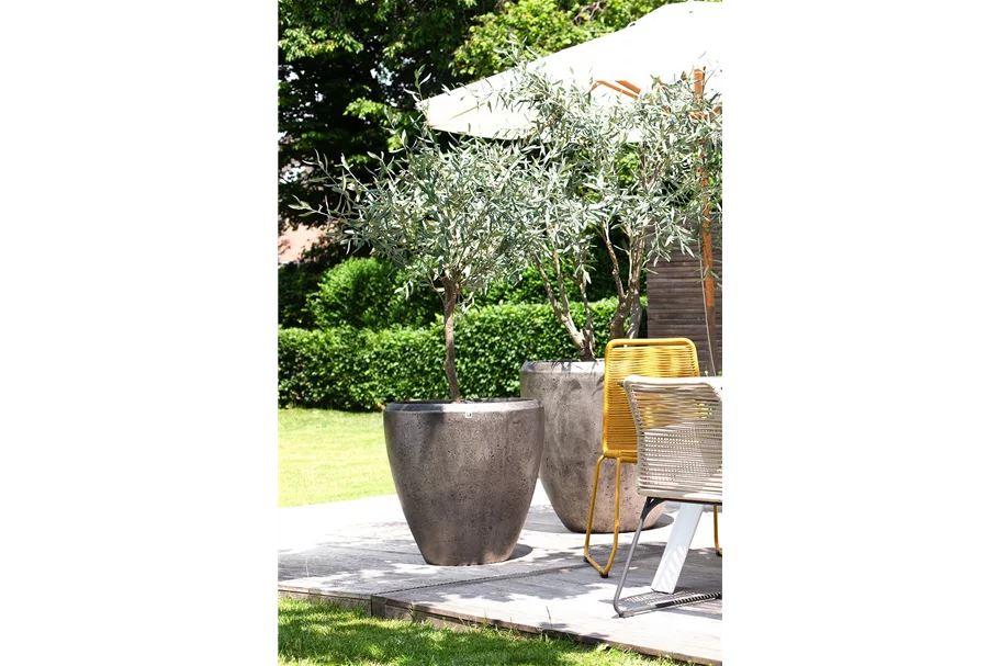 GRACE Pflanzgefäß 80/80 cm champagner