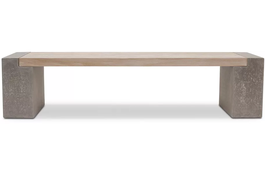 MODULO Sitzfläche 160x51/6 cm, Teak vintage grau