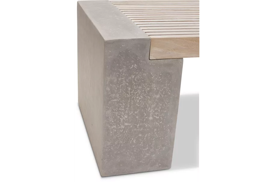 MODULO Sitzfläche 200x51/6 cm, Teak vintage grau