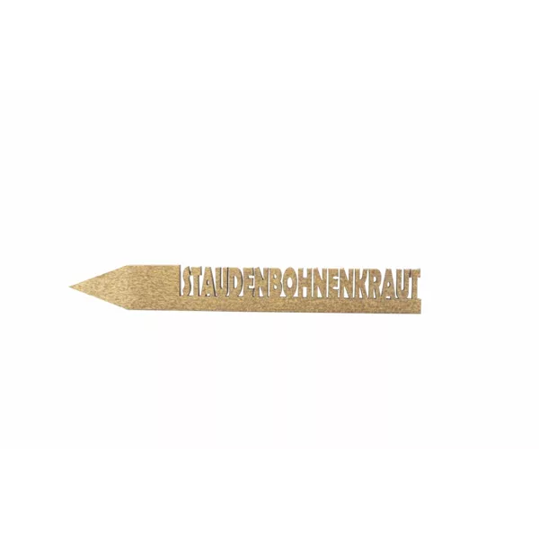 Holzetikett STAUDENBOHNENKRAUT