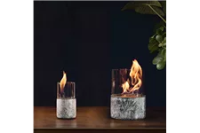 Dekofeuer PINO Tischfeuer S 10x18 cm Marmor schwarz