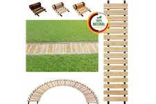 Rollweg, Gartenweg, Holzweg aus Lärche Unbehandelt Länge: 6 m Breite: 30 cm