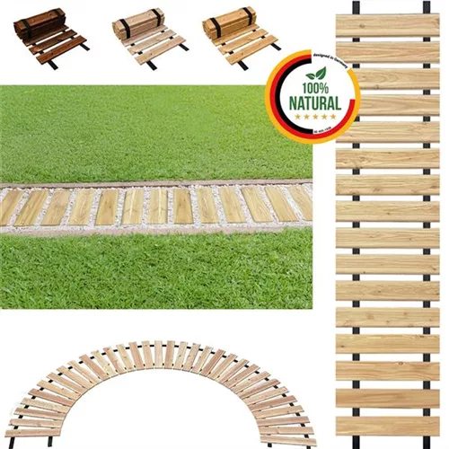 Rollweg, Gartenweg, Holzweg aus Lärche 30 cm