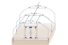 Folientunnel <6 m> - Römi® Profiline Set: RÖMI 6,00x10m Profiline