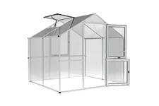KGT Gewächshaus Rose Rose II, Aluminium blank