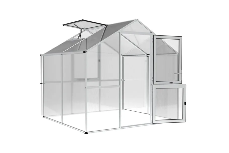 KGT Gewächshaus Rose Rose II, Aluminium blank