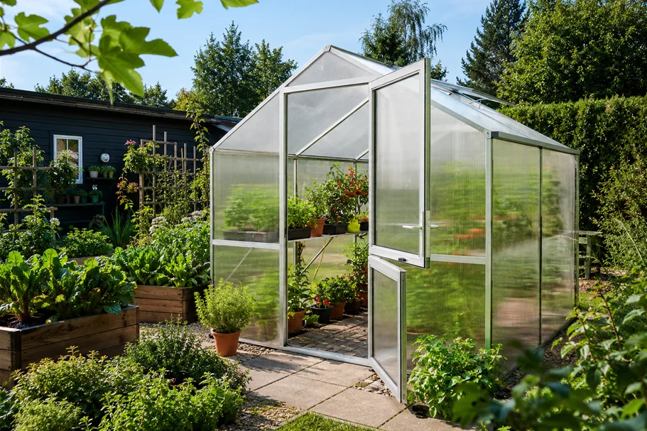 KGT Gewächshaus Rose Rose II, Aluminium blank