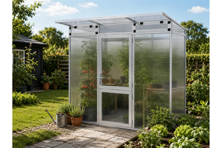 KGT Gewächshaus Linea Linea I, Aluminium blank