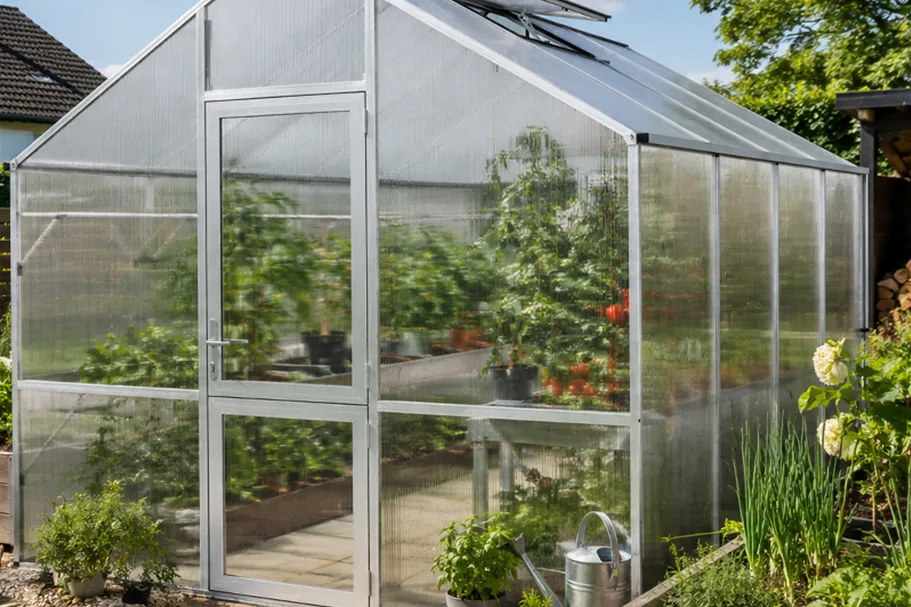 KGT Gewächshaus Lilie Lilie III, Aluminium blank
