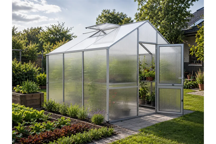KGT Gewächshaus Dahlie Dahlie III, Aluminium blank
