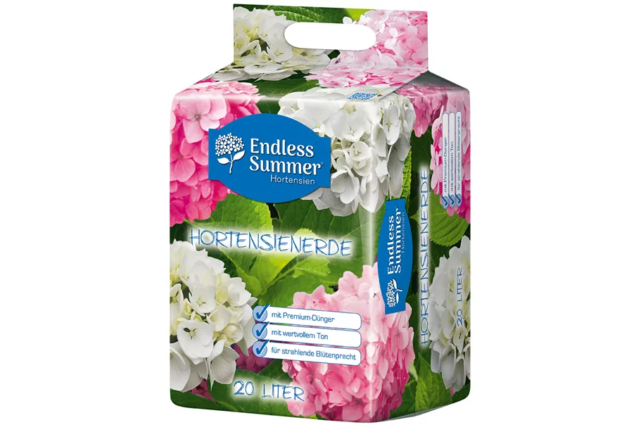 Endless Summer Hortensienerde rosa und weiß 1 Sack x 20 Liter