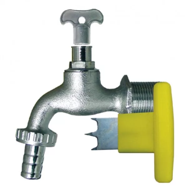 Metall-Wasserhahn für Dekorregenspeicher - inklusive Bohrer Metall-Wasserhahn für Dekorregenspeicher - inklusive Bohrer