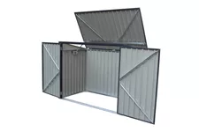 Mülltonnenbox aus Stahl 2-er