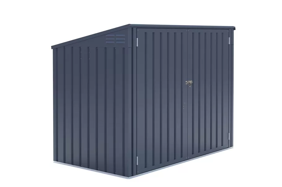 Mülltonnenbox aus Stahl 2-er
