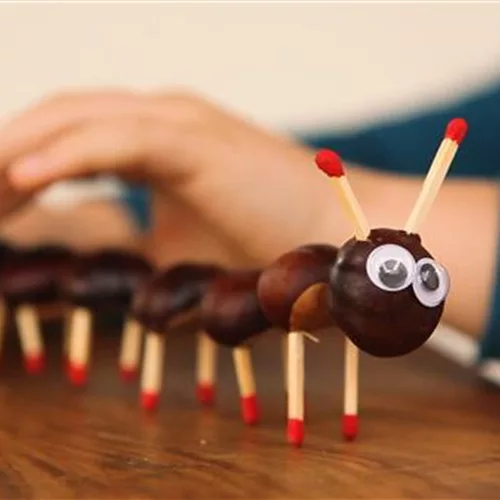 Niedliche Kastanienmännchen basteln Niedliche Kastanienmännchen basteln