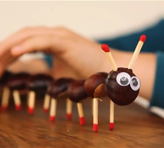 Niedliche Kastanienmännchen basteln Niedliche Kastanienmännchen basteln