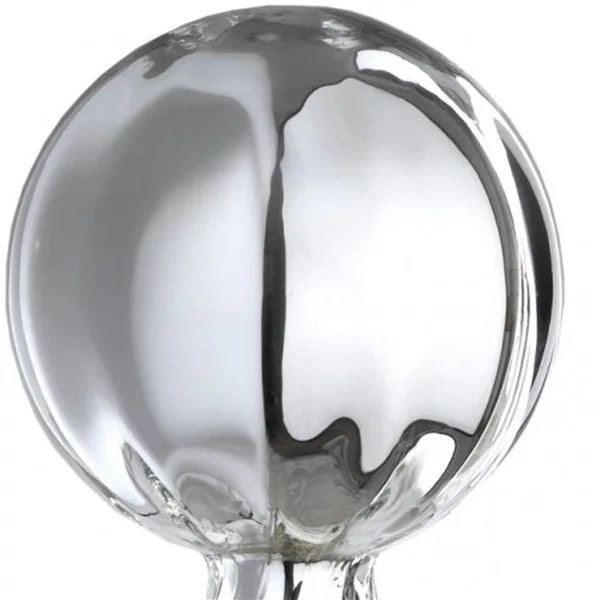 Rosenkugel - Silber verspiegelt 
