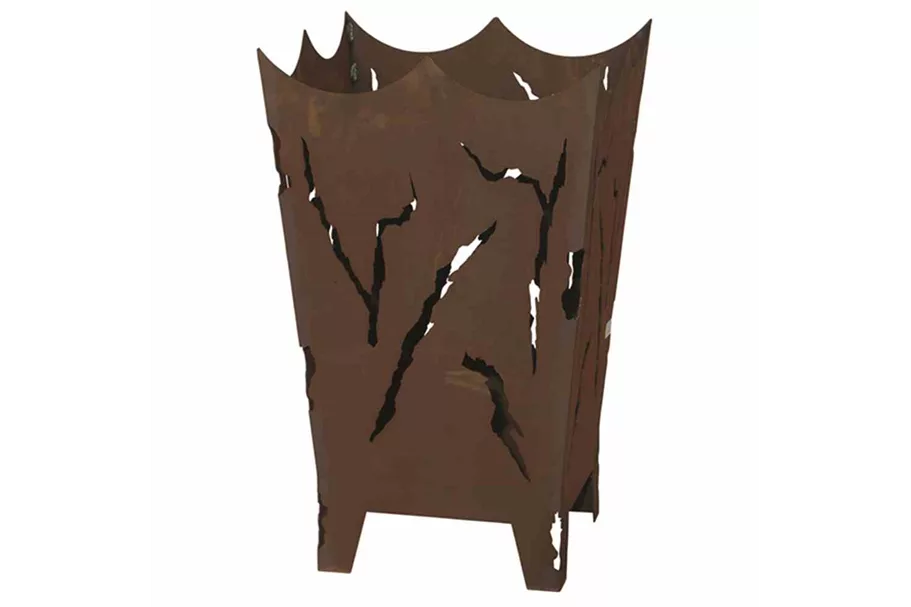 H.G-Deko Feuerkorb Mystic mit Schiebeplatte 40x40x64cm 360983