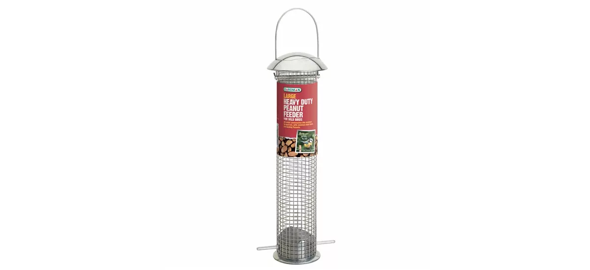 Gardman Vogelfuttersäule für Erdnüsse 33 cm Metall 375052