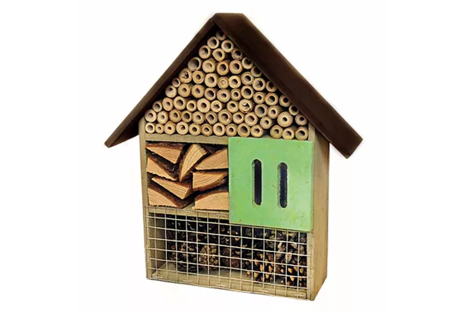 H.G-Vogel Insektenhotel 30 x 27 x 9 cm Kiefer/Bambus B89383