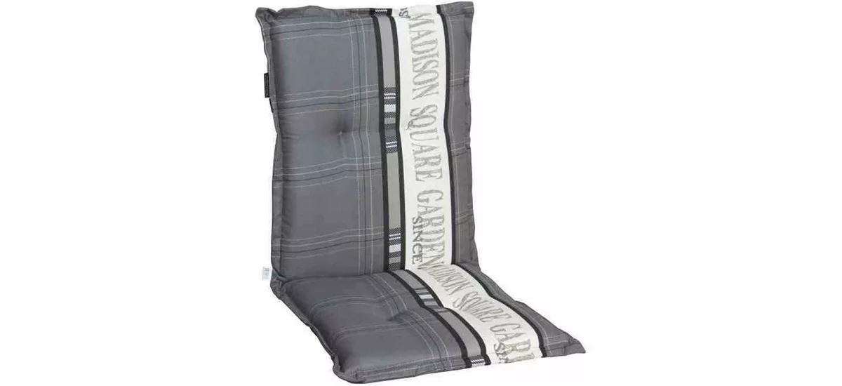 Madison Auflage für Niederlehner 110 cm x 50 cm grau-creme 984848