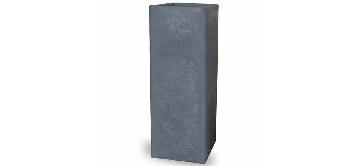 PP-Plastic Cube high 265x265x725mm zement-grau betonlook B76763