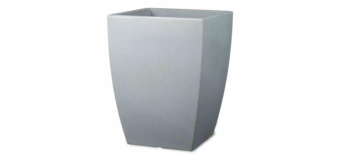 PP-Plastic Gefäß Bologna 30 stein, 30x30x40cm grau D71687