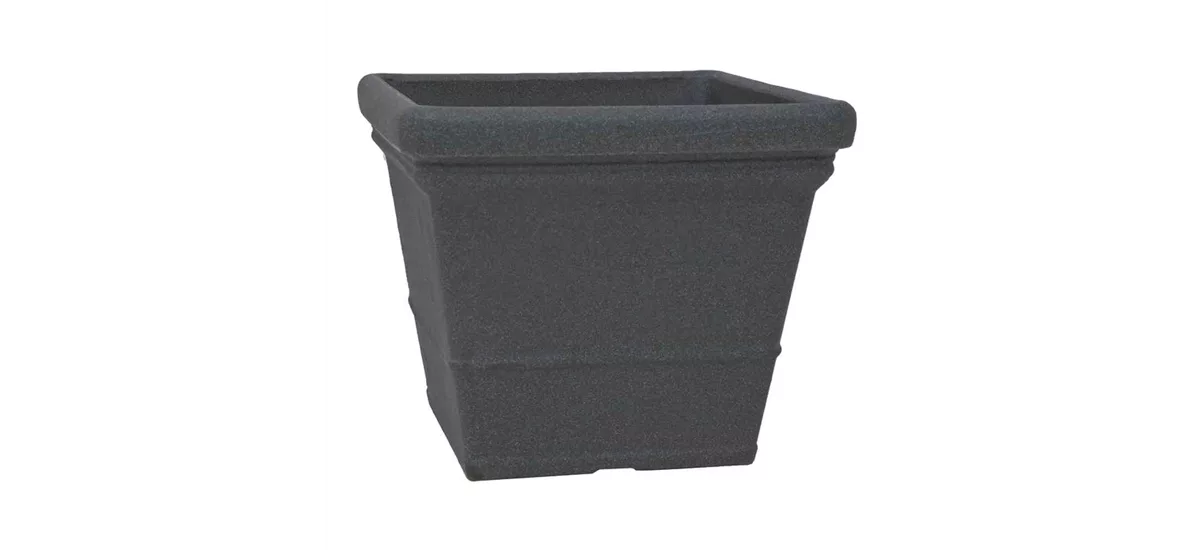 PP-Plastic Gefäß Lisa 60, 60x60x50,5cm schwarz Granit 935024