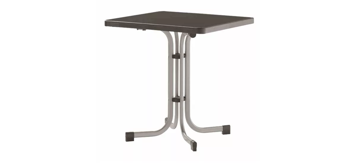 Sieger Klapptisch 70x70cm graph./Mecalit anthrazit Stahl 488022