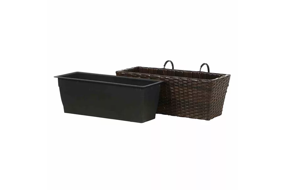 Siena Garden Balkonkasten Vio 50x19x22,5 cm mocca 786104