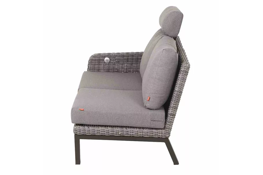Siena Garden Bellani Ecksofa links Aluminum/Gardino® J04051