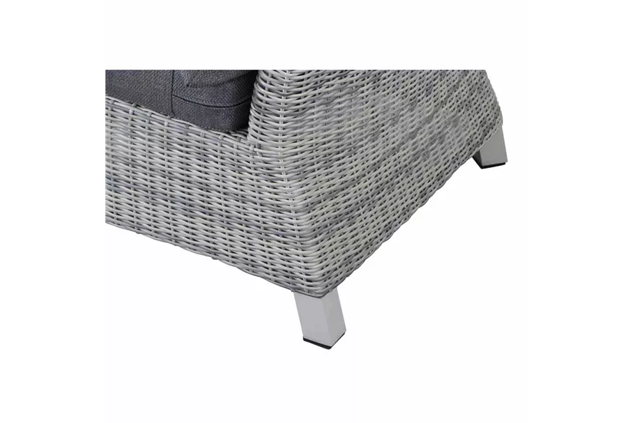 Siena Garden Corida Eckmodul inkl. Kissen Aluminium/Geflecht H16688