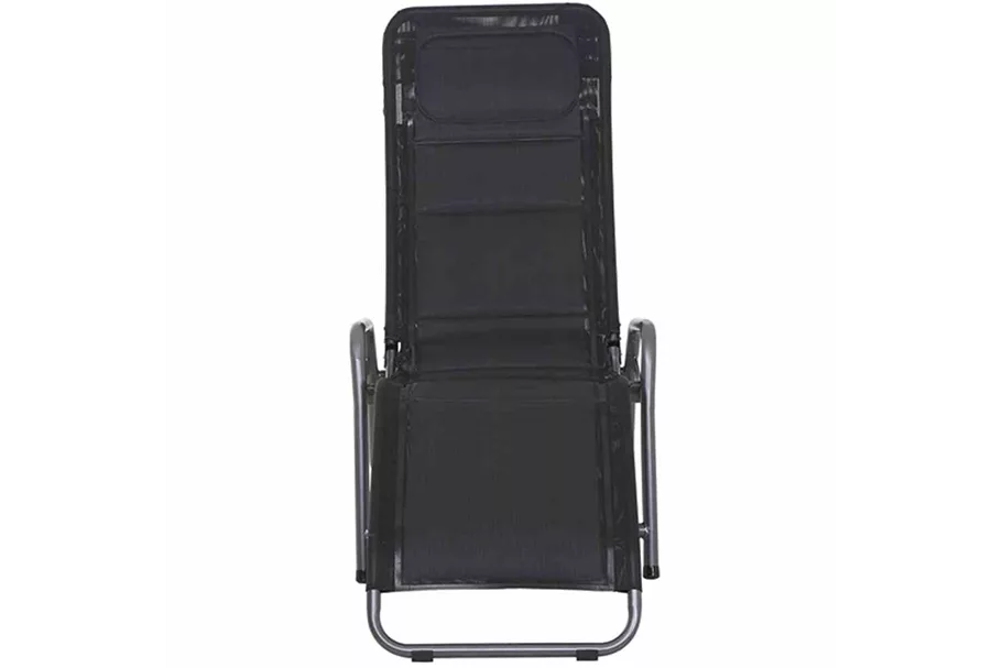 Siena Garden Fano Kippliege Schwarz Stahl/Polyester J40974