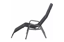 Siena Garden Fano Kippliege Schwarz Stahl/Polyester J40974