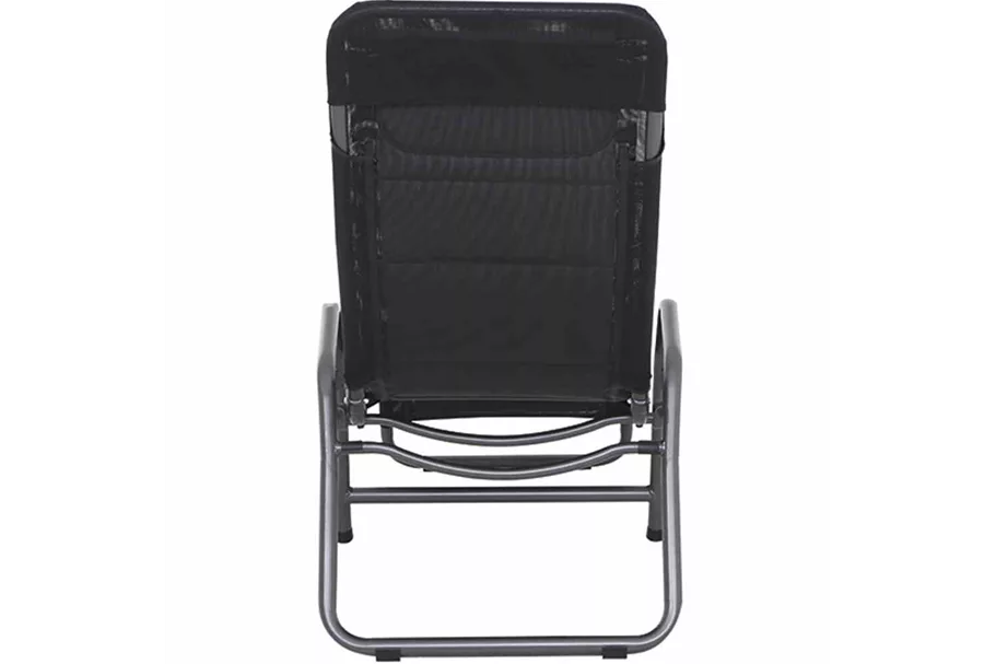 Siena Garden Fano Kippliege Schwarz Stahl/Polyester J40974