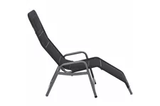Siena Garden Fano Kippliege Schwarz Stahl/Polyester J40974