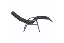 Siena Garden Fano Kippliege Schwarz Stahl/Polyester J40974