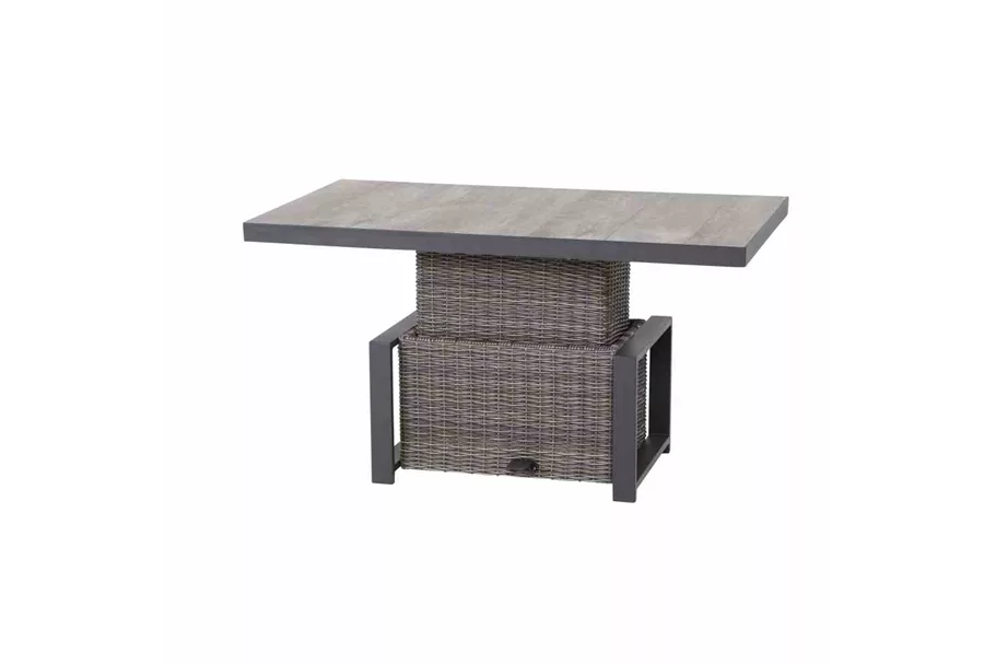 Siena Garden Corido Lifttisch 130x75cm Alu/Geflecht/Keramik H16704