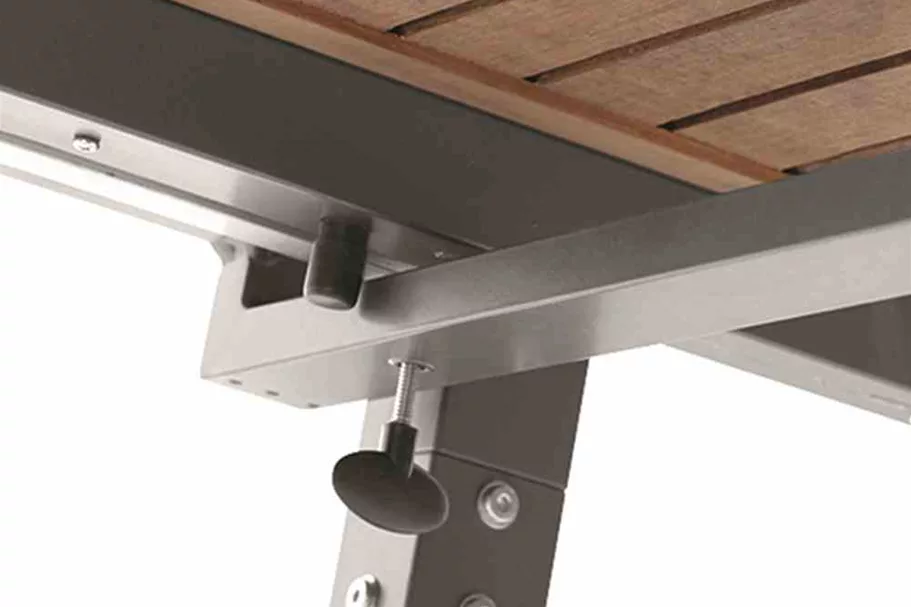 Siena Garden Geneva Ausziehtisch 160/260x90cm Alu/Teak D99452