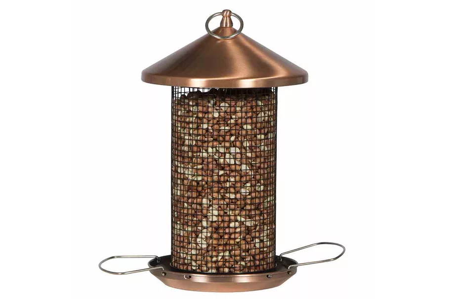 Siena Garden Futtersäule für Nüsse 31cm Kupfer D70015