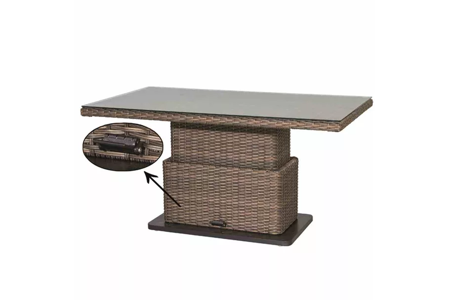 Siena Garden Loungetisch Teramo, 130x75 cm anthrazit 254997