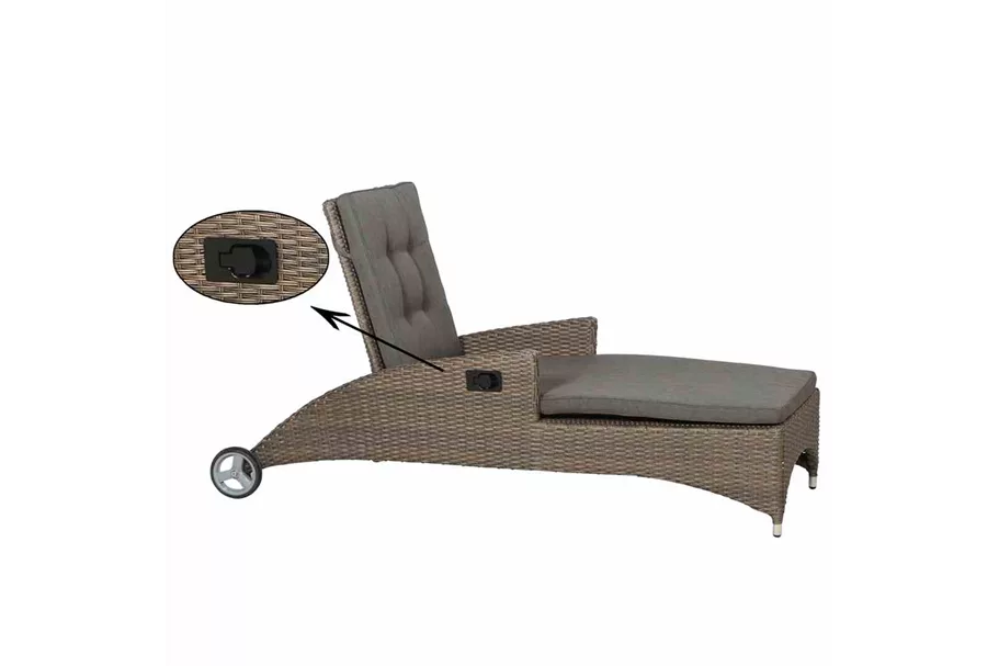 Siena Garden Rollliege Teramo 188x75 cm anthrazit 357723