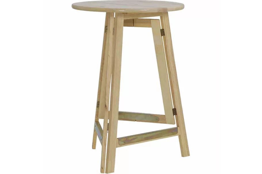 Stehtisch Ø 78 cm komplett aus Holz 944814